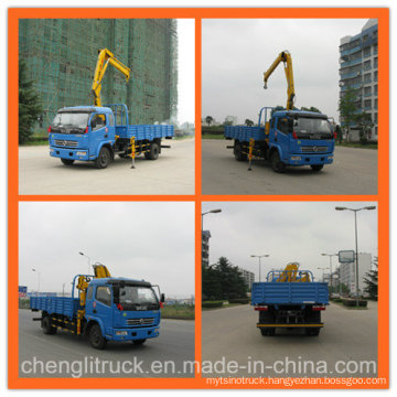 Dongfeng 4X2 180HP Knuckle Crane Truck